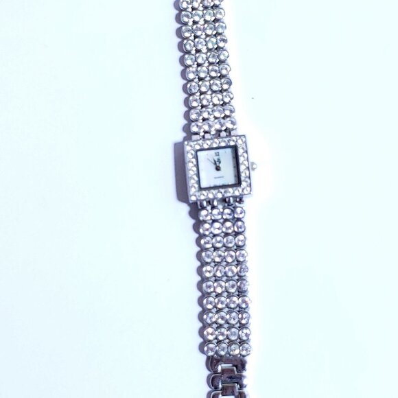 Rhinestone Watch, Vintage - Picture 1 of 3